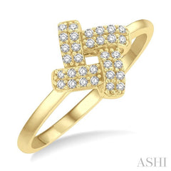 ASHI Knot Petite Diamond Fashion Ring 386J8PPTSYG