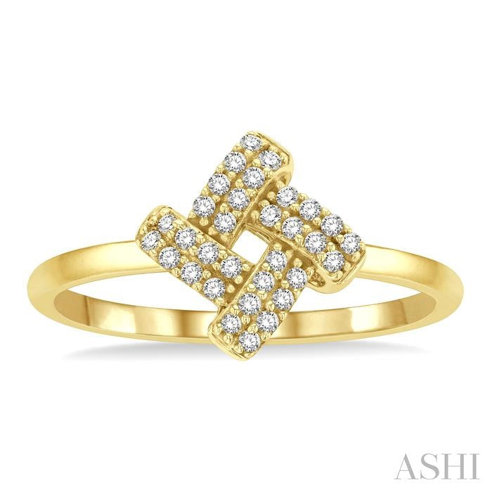 ASHI Knot Petite Diamond Fashion Ring 386J8PPTSYG