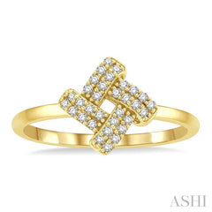 ASHI Knot Petite Diamond Fashion Ring 386J8PPTSYG
