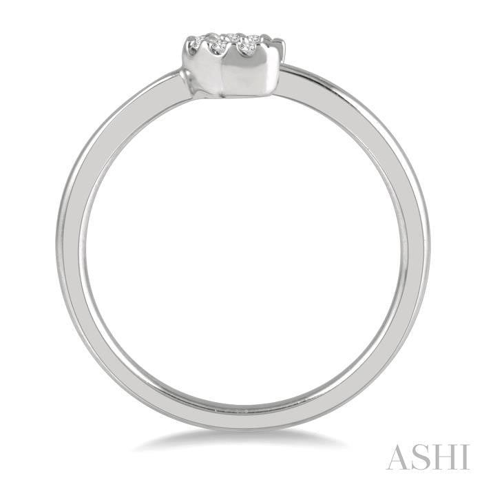 ASHI Stackable Crescent Petite Diamond Fashion Ring 387A9PPTSWG