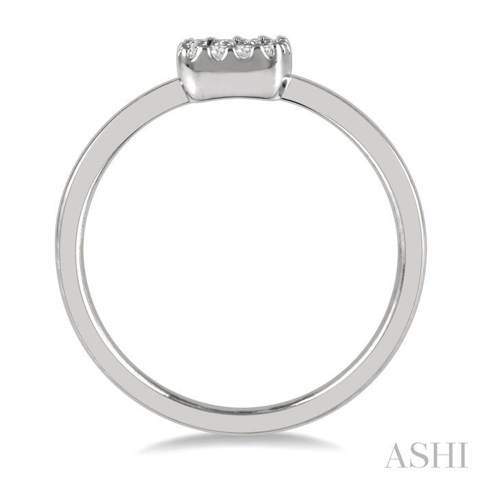 ASHI Stackable Cushion Shape Petite Diamond Fashion Ring 387B8PPTSWG