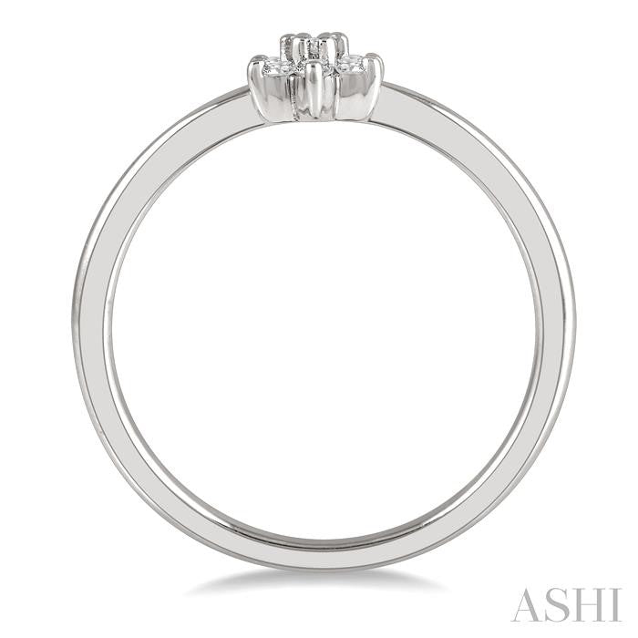ASHI Stackable Flower Petite Diamond Fashion Ring 387C8PPTSWG