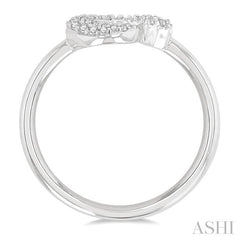 ASHI Stackable Crescent Moon & Star Petite Diamond Fashion Ring 387H8PPTSWG