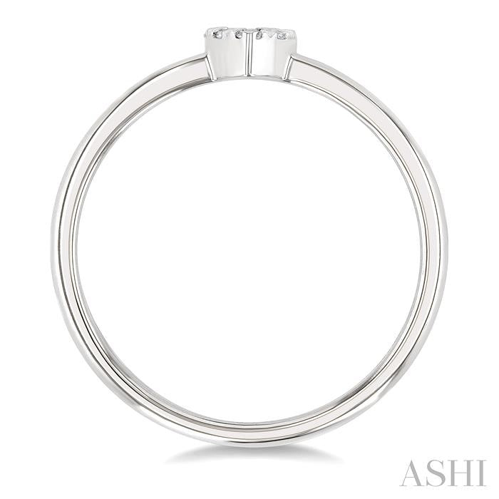 ASHI Heart Shape Lovebright Petite Diamond Fashion Ring 388L8PPTGWG-HT