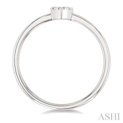 ASHI Heart Shape Lovebright Petite Diamond Fashion Ring 388L8PPTGWG-HT
