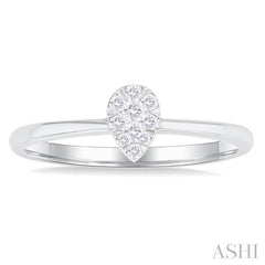 ASHI Pear Shape Lovebright Petite Diamond Fashion Ring 388L8PPTGWG-PR