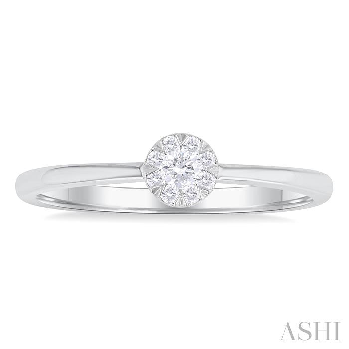 ASHI Round Shape Lovebright Petite Diamond Fashion Ring 388L8PPTGWG-RD