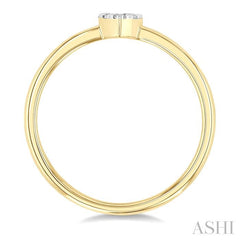 ASHI Heart Shape Lovebright Petite Diamond Fashion Ring 388L8PPTGYG-HT