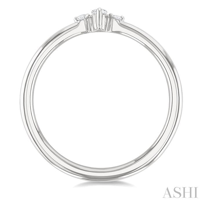 ASHI Marquise Shape 3 Stone Petite Diamond Ring 388P9PPTGWG-MQ