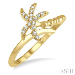 ASHI Stackable Palm Tree Petite Diamond Fashion Ring 389C8PPFSYG