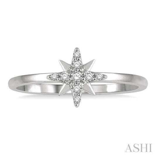 ASHI Stackable Star Petite Diamond Fashion Ring 389D9PPTSWG
