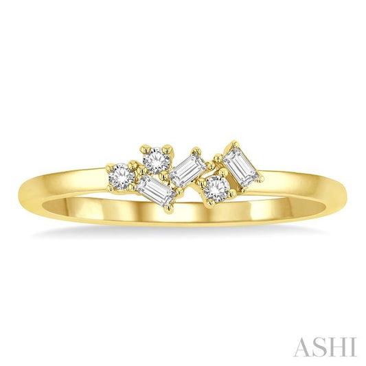 ASHI Scatter Petite Baguette Diamond Fashion Ring 389J8PPFHYG