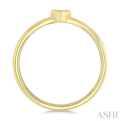 ASHI Heart Shape Bezel Set Petite Diamond Fashion Ring 389K8PPTGYG-HT