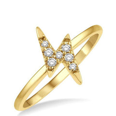 Parkplace Jewelers Stackable Lightning Bolt Petite Diamond Fashion Ring 385A8PPFSYG