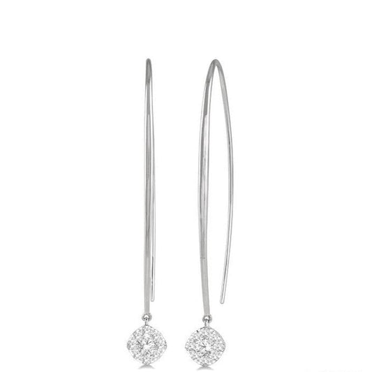 Parkplace Jewelers Cushion Shape Lovebright Essential Diamond Earrings 925A5PPFHERWG