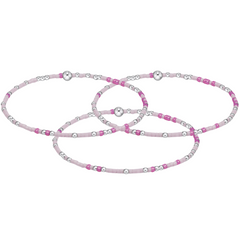 Enewton hope unwritten sterling bracelet - caught in a pinkle (set of 3) BHOPUNWSSCIAPSO3