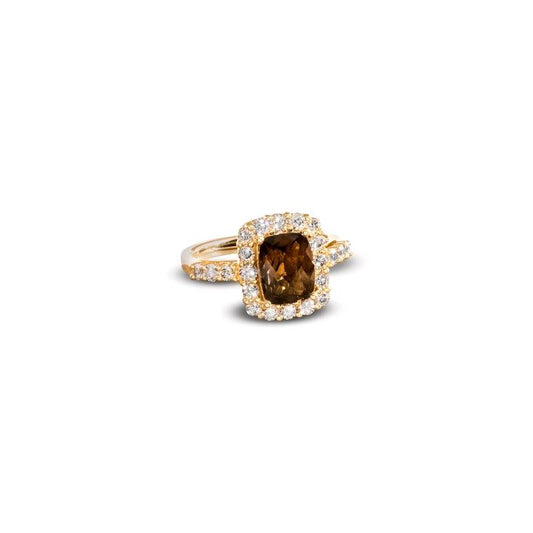 Le Vian 14K Honey Gold Chocolate Quartz 1 7/8 cts. Ring FRBK 324