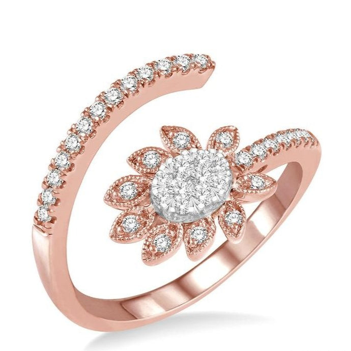 Parkplace Jewelers Oval Shape Lovebright Diamond Fashion Open Ring 364N5PPFHPW
