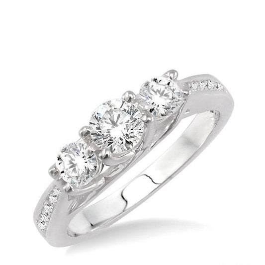 Parkplace Jewelers Round Shape Past Present & Future Diamond Engagement Ring 24901PPFCWG-LE