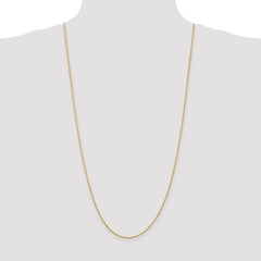 Quality Gold 14K 7 inch 1.5mm Diamond-cut Rope with Lobster Clasp Chain 012L