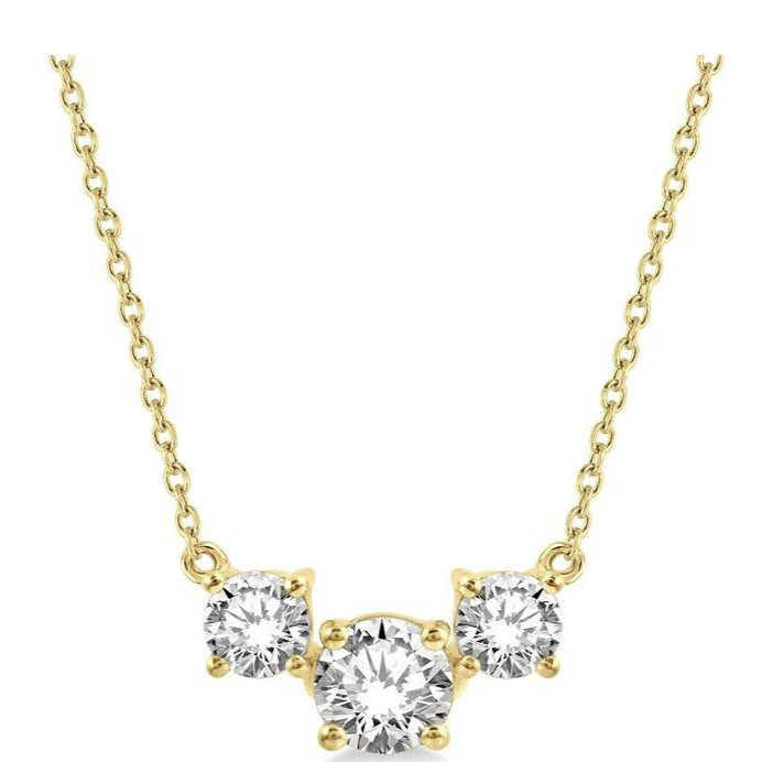 Parkplace Jewelers Round Shape Past Present & Future Diamond Necklace 992HVPPFGNKYG