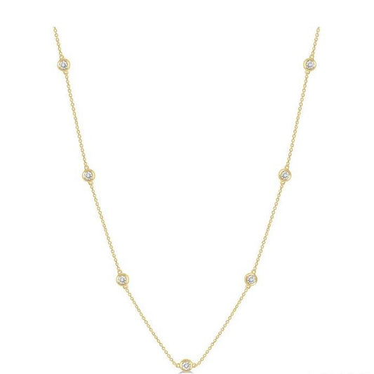 Parkplace Jewelers Diamond Station Necklace 997B0PPTSNKYG