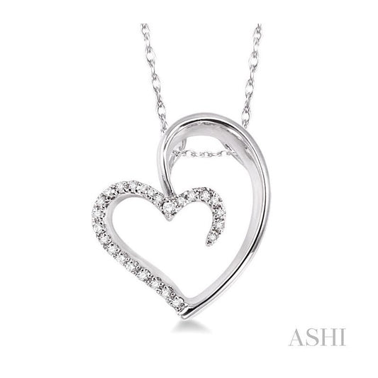 ASHI Heart Shape Diamond Fashion Pendant 93688PPTXPDWG