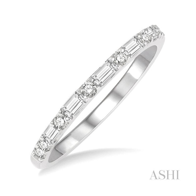 ASHI Stackable Baguette Diamond Fashion Band 31595PPFHWG