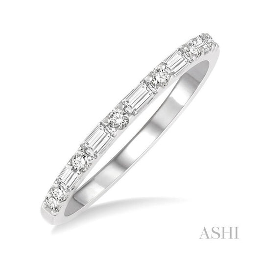 ASHI Stackable Baguette Diamond Fashion Band 31595PPFHWG