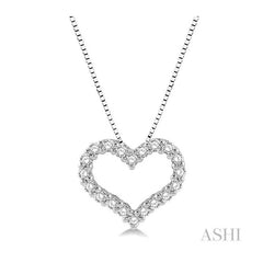 ASHI Heart Shape Diamond Pendant 94053PPFGPDWG