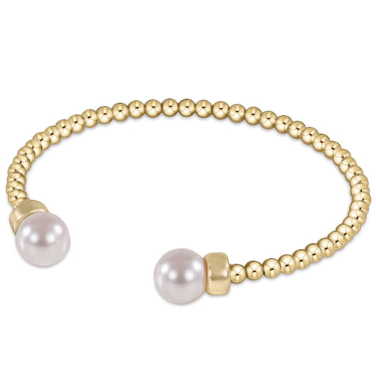 Enewton Classic Gold 3mm Bead Cuff - Pearl BCLG3CPE