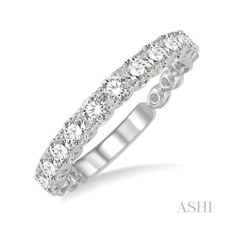 ASHI Diamond Wedding Band 33351PPFGWG