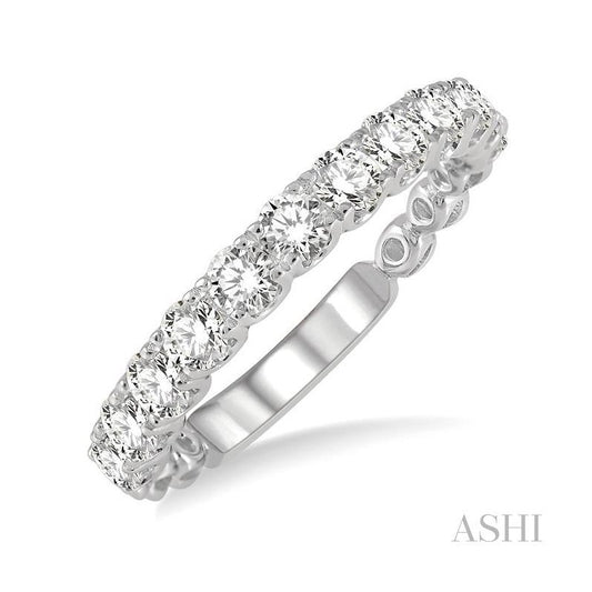 ASHI Diamond Wedding Band 33351PPFGWG