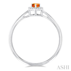ASHI Pear Shape Gemstone & Halo Diamond Ring 41279PPFSCTWG-PR