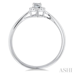 ASHI Oval Shape Gemstone & Halo Diamond Ring 41279PPTSWTWG-OV