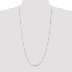 Quality Gold 10k 1.5mm Extra-Light D/C Rope Chain 10EX012