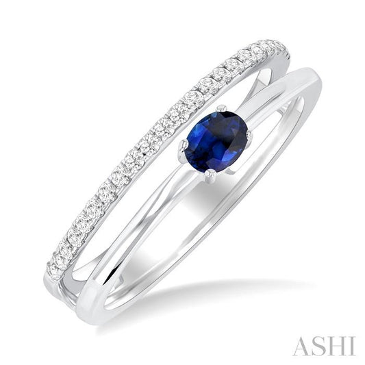 ASHI Oval Shape East-West Gemstone & Diamond Ring 41518PPFGSPWG-OV