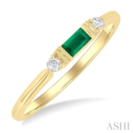 ASHI East-West Gemstone & Diamond Fashion Ring 41669PPTGEMYG