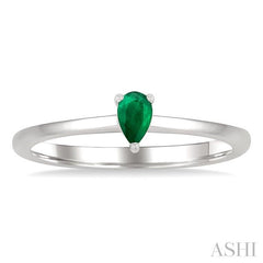 ASHI Pear Shape Gemstone Solitaire Ring 41809PPF@EMWG-PR
