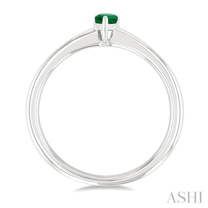 ASHI Pear Shape Gemstone Solitaire Ring 41809PPF@EMWG-PR