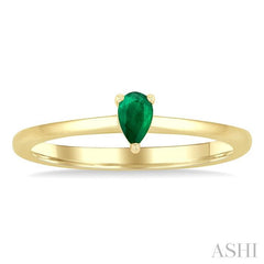 ASHI Pear Shape Gemstone Solitaire Ring 41809PPF@EMYG-PR