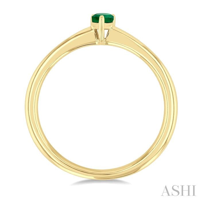 ASHI Pear Shape Gemstone Solitaire Ring 41809PPF@EMYG-PR