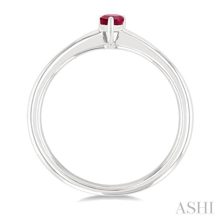 ASHI Pear Shape Gemstone Solitaire Ring 41809PPF@RBWG-PR