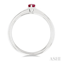 ASHI Pear Shape Gemstone Solitaire Ring 41809PPF@RBWG-PR