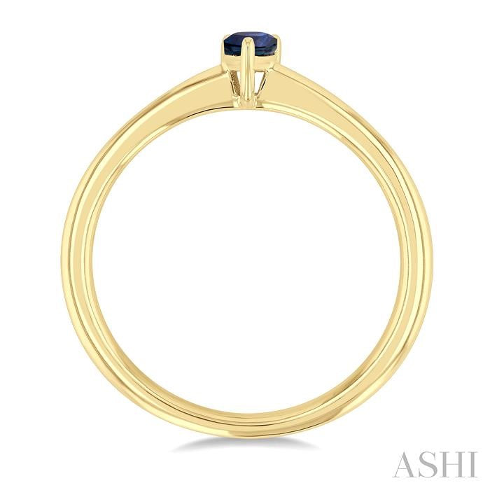 ASHI Pear Shape Gemstone Solitaire Ring 41809PPF@SPYG-PR