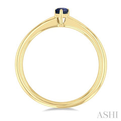 ASHI Pear Shape Gemstone Solitaire Ring 41809PPF@SPYG-PR