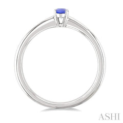 ASHI Oval Shape Gemstone Solitaire Ring 41809PPF@TZWG-OV