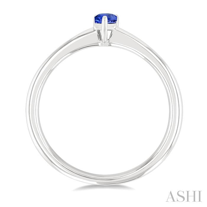 ASHI Pear Shape Gemstone Solitaire Ring 41809PPF@TZWG-PR