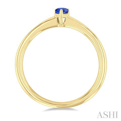 ASHI Pear Shape Gemstone Solitaire Ring 41809PPF@TZYG-PR