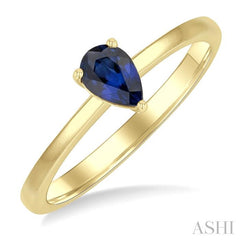 ASHI Pear Shape Gemstone Solitaire Ring 41819PPF@SPYG-PR